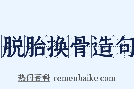 脱胎换骨造句是什么意思的图片